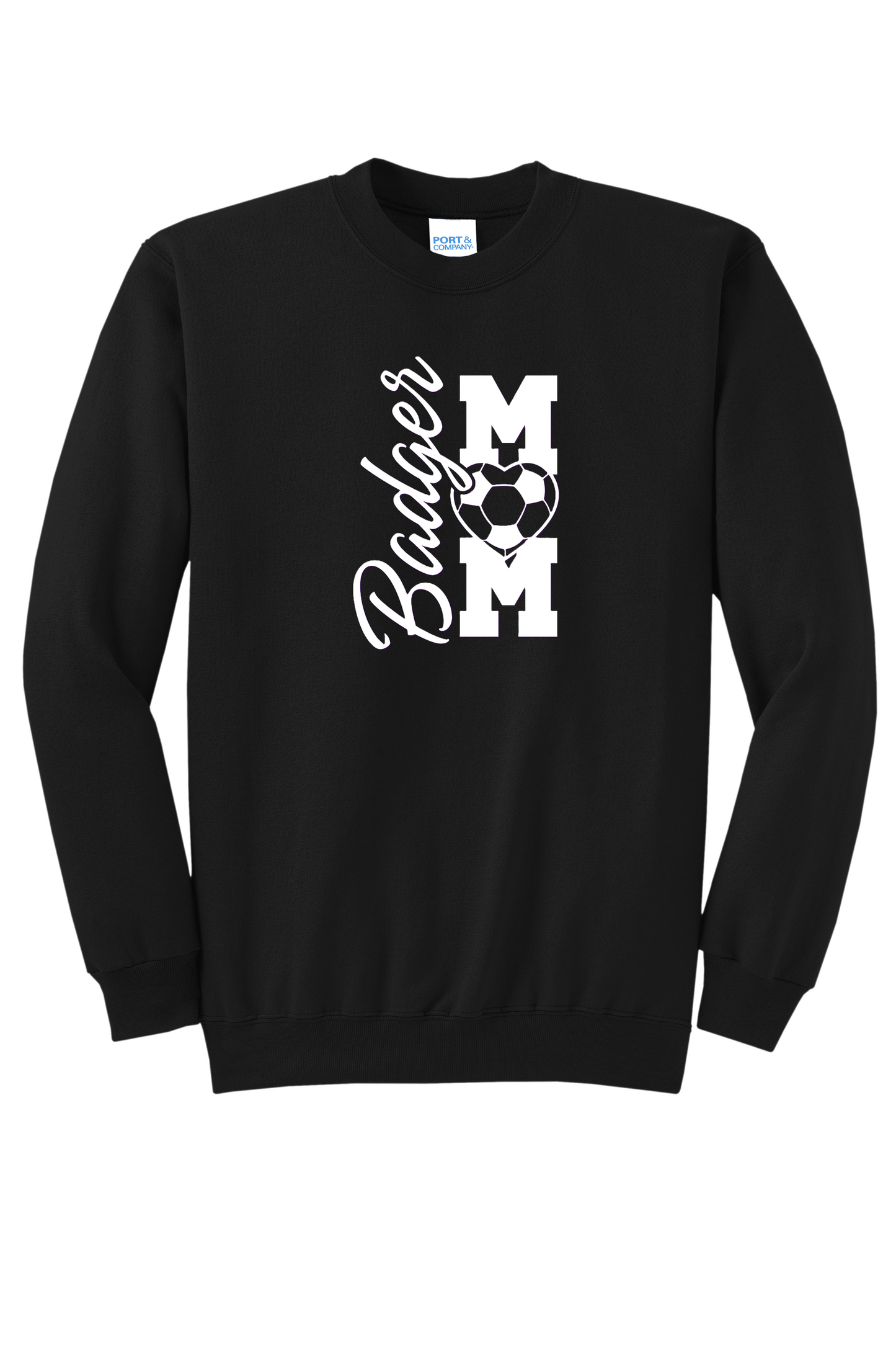Badger Soccer Mom Crew Neck Sweatshirt