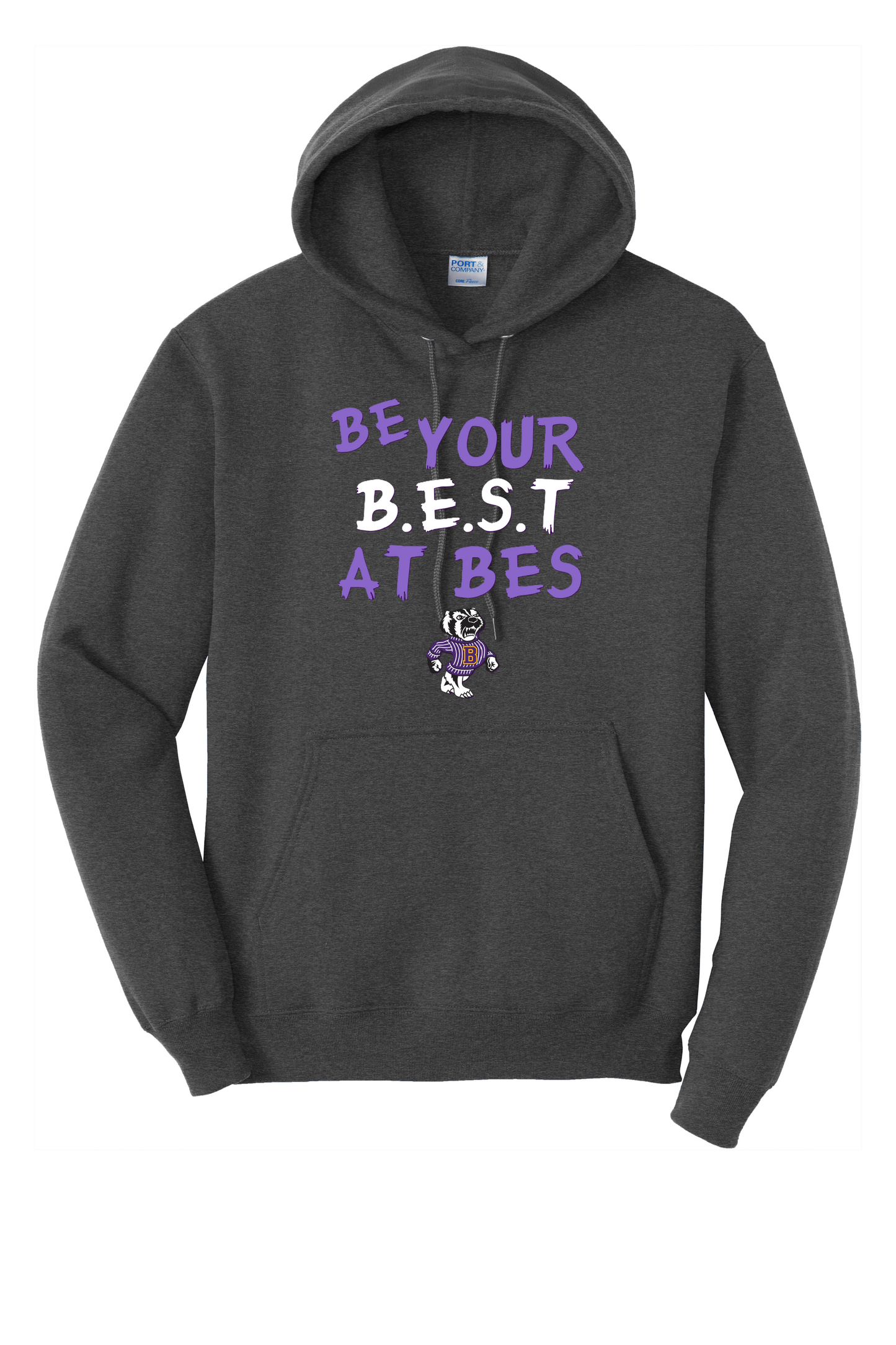 Be your B.E.S.T. at BES Hooded Sweatshirt