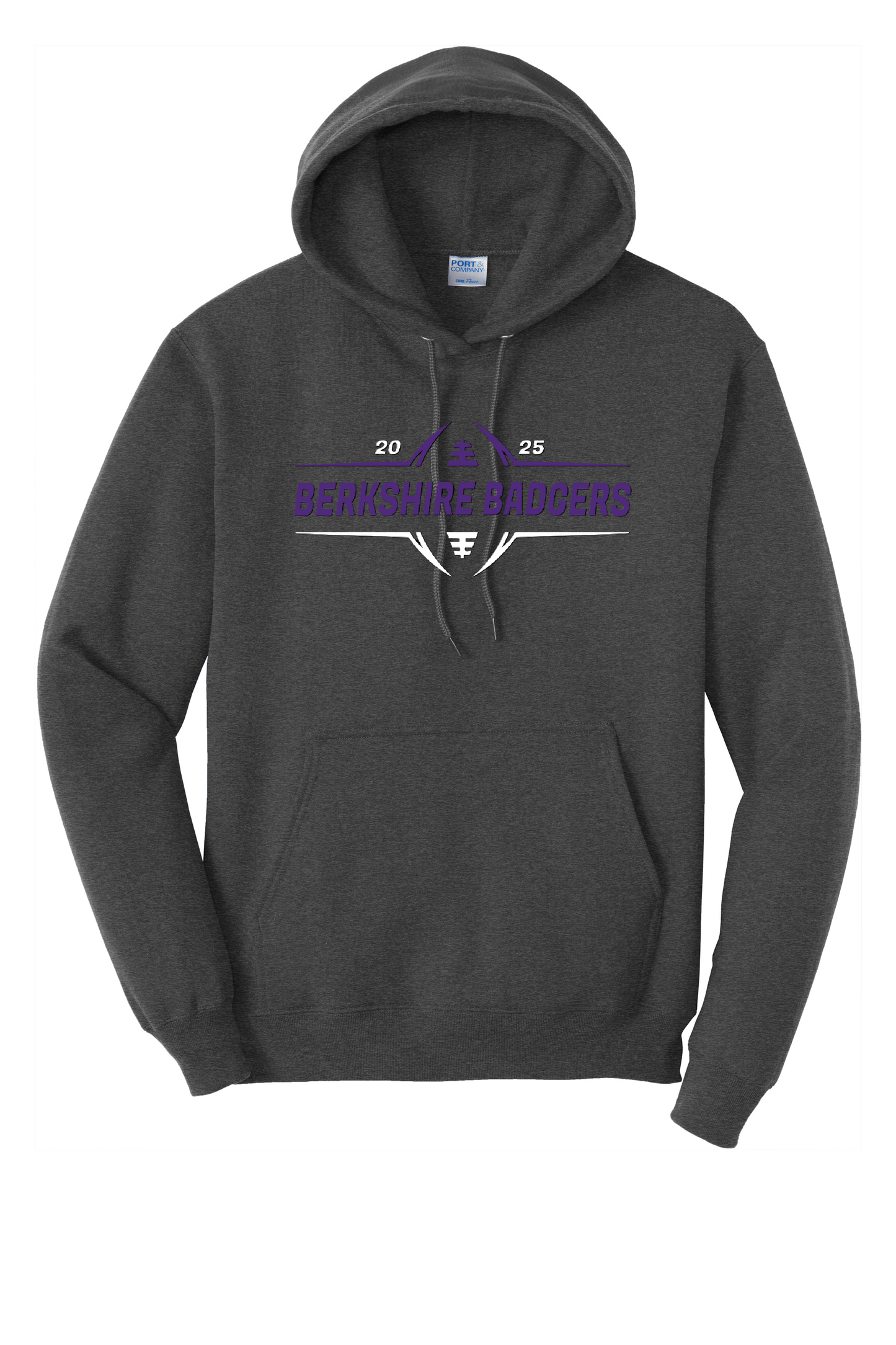 2025 Berkshire Badger Football - Youth Sizes - T-shirt - Performance T-Shirt - Crew- Hooded (Copy)