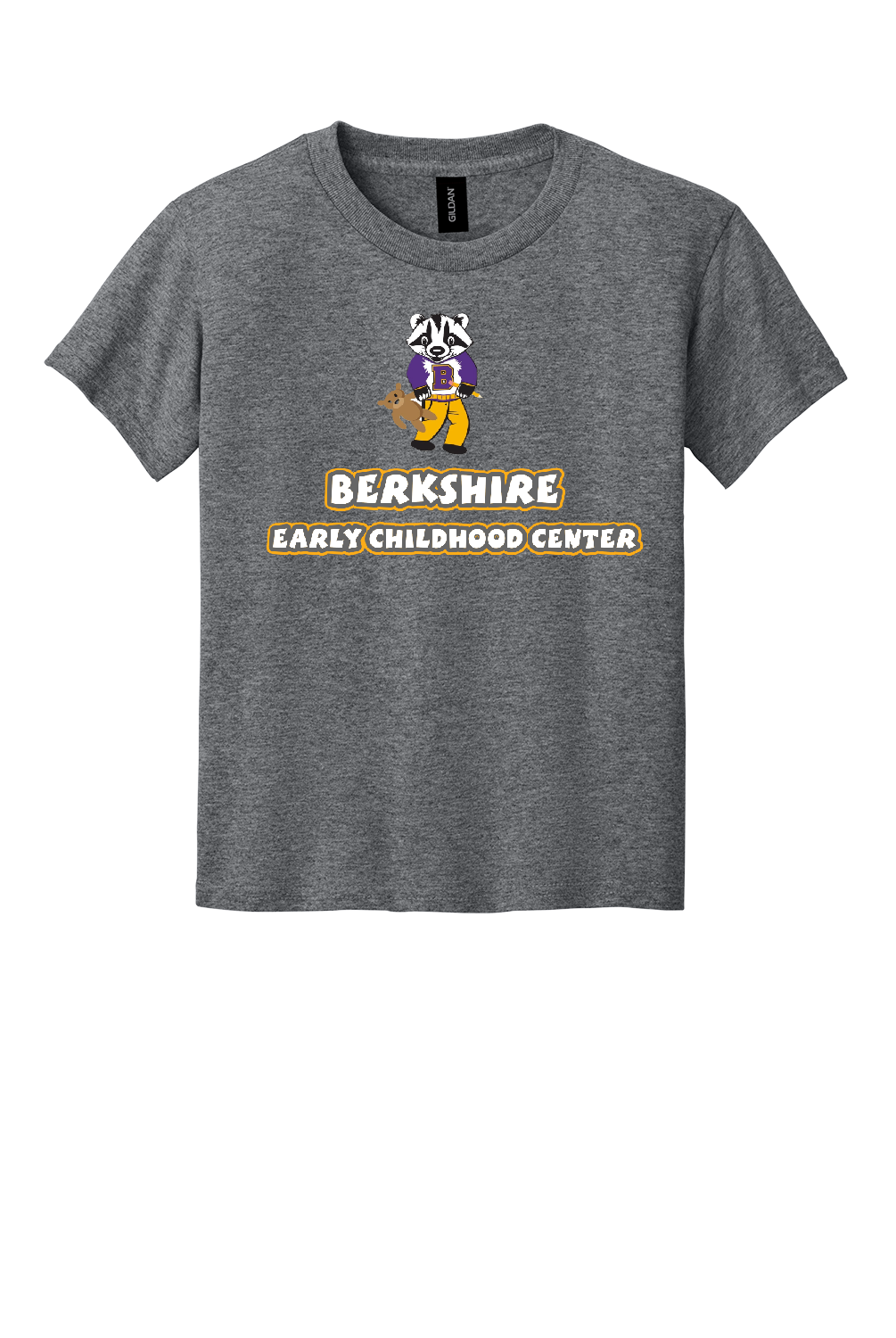 BECC Bert the Badger with his stuffy pal and Early Childhood Center!