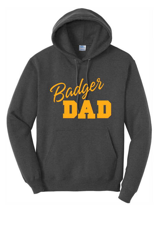 Badger Dad Gold Hooded