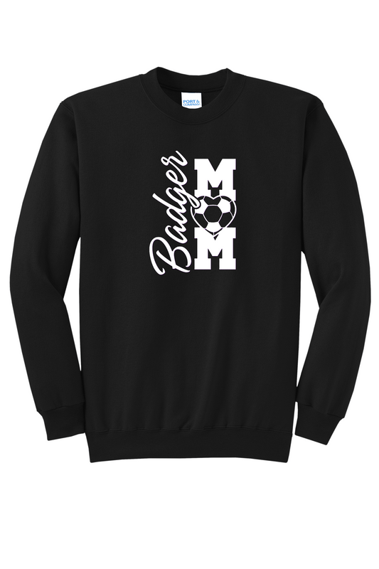 Badger Soccer Mom Crew Neck Sweatshirt
