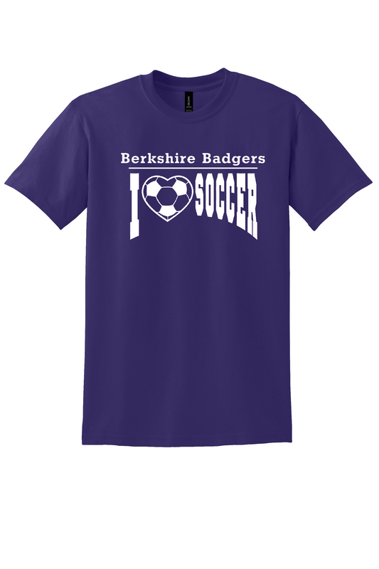 Berkshire Badgers, I Love Soccer T-Shirt