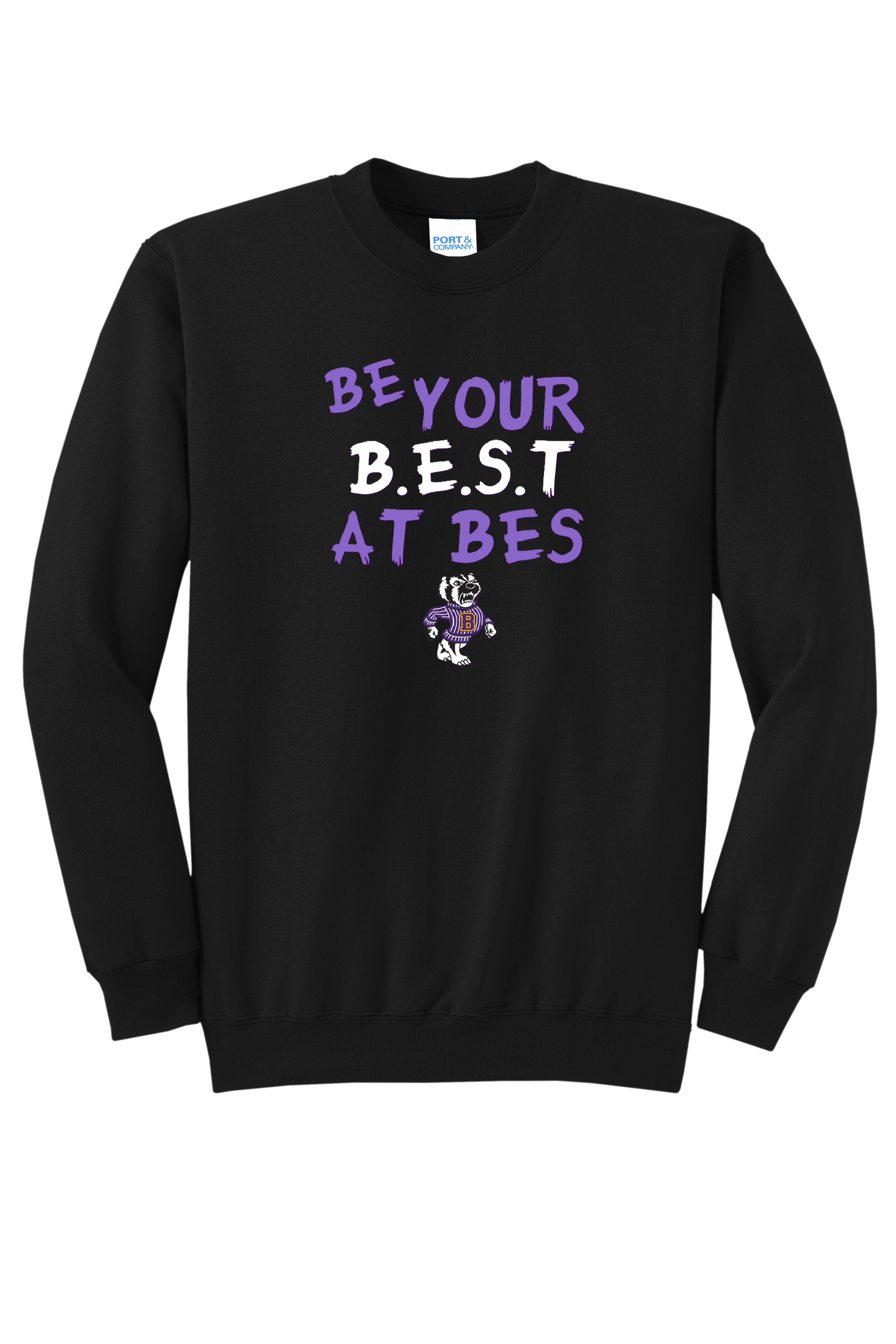 Be your B.E.S.T. at BES Crew Neck Sweatshirt