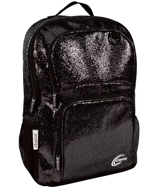 Black Glitter Personalized Backpack
