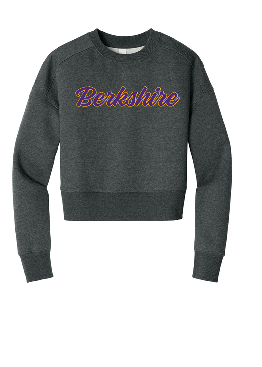 Heathered Charcoal Women's Berkshire Cropped Crew