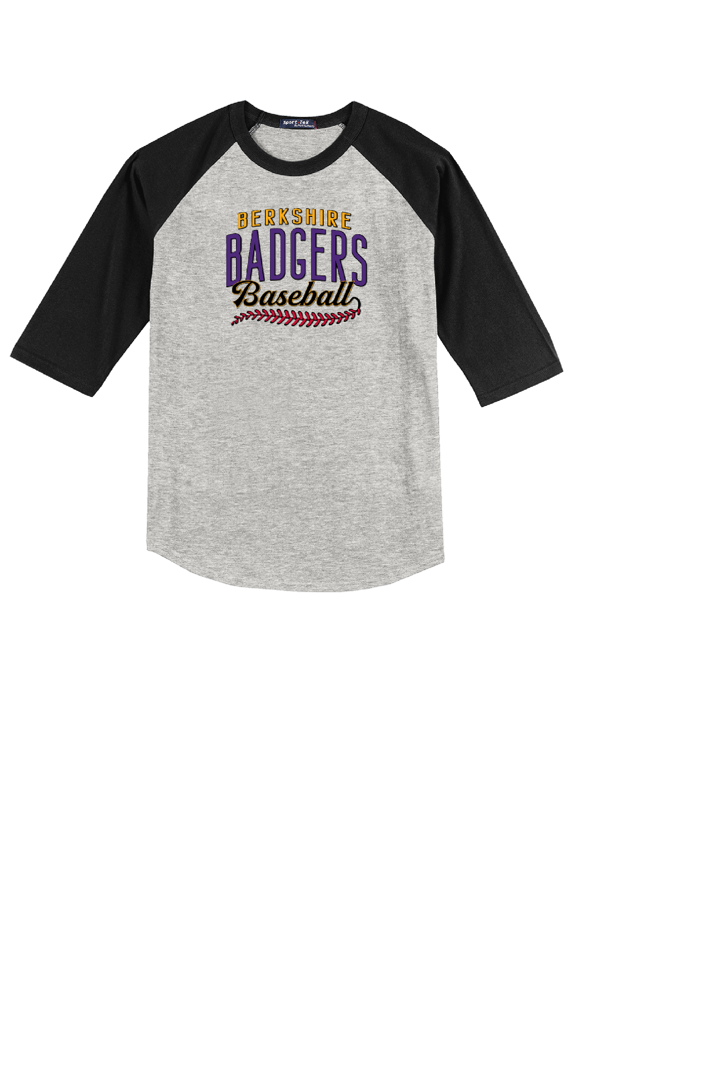 Berkshire Badgers Baseball Personalized Jersey - 3/4 Sleeve